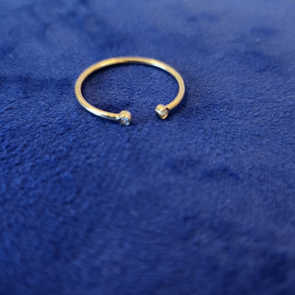 Mejuri 14k Gold Open Diamond Ring